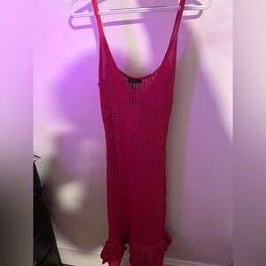 Pink Knit Micas Swim Coverup